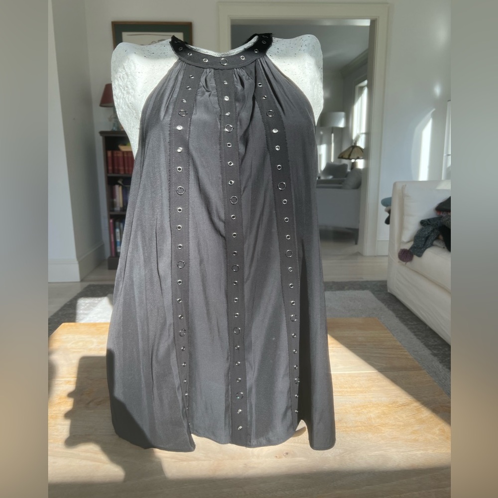 Ramy Brook top grommets black no flaws